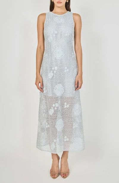 Endless Rose Texture Sleeveless Maxi Dress In Multi
