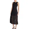 Endless Rose Textured Sleeveless Maxi Dress In Black