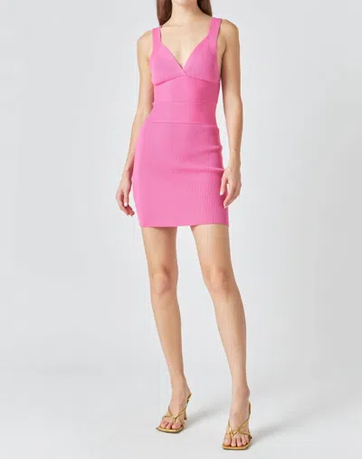 Endless Rose The Back Mini Dress In Pink