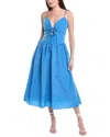 Endless Rose Tie Front Midi Dress