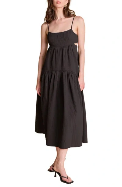 Endless Rose Tiered Maxi Dress In Black