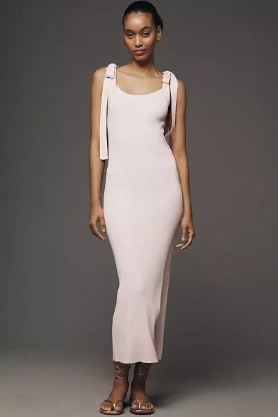 Endless Rose Tie-strap Midi Dress In Pink
