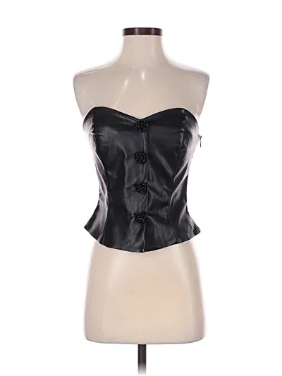 Pre-owned Endless Rose Tube Top Black Strapless Neckline Tops
