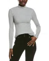 Endless Rose Turtleneck Top In Gray