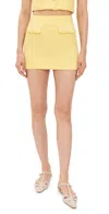 Endless Rose Tweed Combination Mini Skirt Butter In Butter