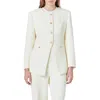Endless Rose Tweed Jacket In Cream