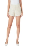 Endless Rose Tweed Shorts In Ivory