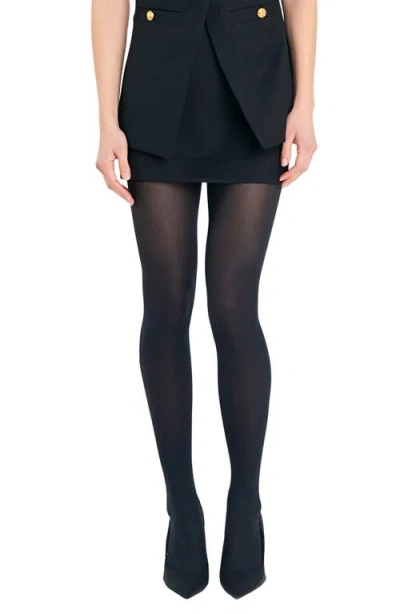 Endless Rose Twill Miniskirt In Black