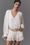 Endless Rose V-neck Chiffon Romper In White