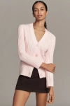 Endless Rose V-neck Sequin Cardigan Sweater In Pink