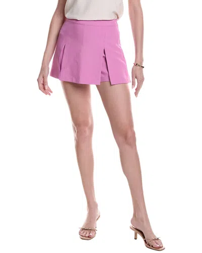 Endless Rose Wide Single Pleat Skort In Pink