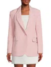 Endless Rose Women's Boxy Single Breasted Blazer In Pink