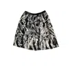 Endless Rose Women's Knee-length Mesh Floral Applique Flare Skirt In Multicolor In Multi