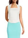 Endless Rose Women's Ruched Top In White