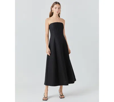 Endless Rose Women's Strapless Evening Dress In Black