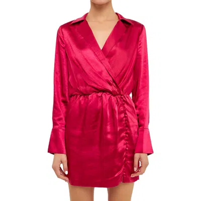 ENDLESS ROSE WOMENS DRESS SHIRT MINI SHIFT DRESS