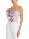 Endless Rose Strapless Flower Top Lavendar M In Purple