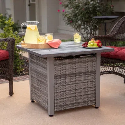 Endless Summer Asani 30" H Steel Propane Outdoor Fire Pit With Lid In Gray