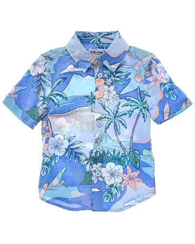 Endless Summer Button-down Shirt In Blue