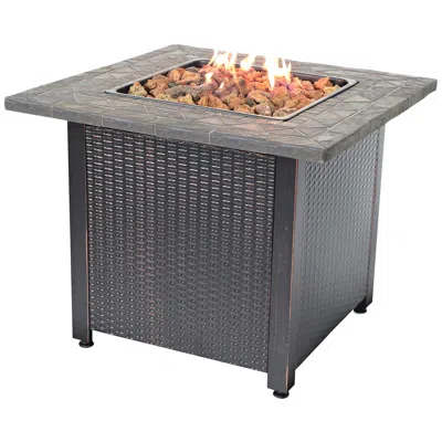 Endless Summer Resin Mantel 30" Wide Lp Gas Fire Pit