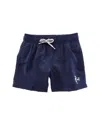 Endless Summer Solid Volley Swim Short In Blue