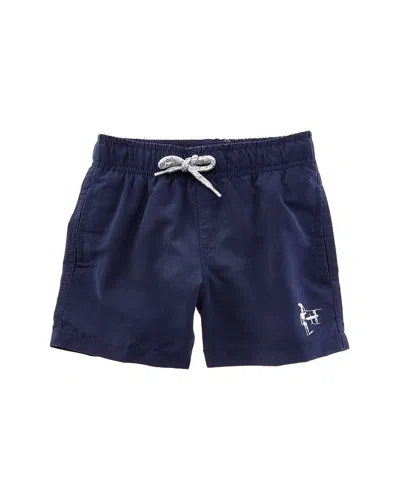 Endless Summer Kids' Solid Volley Swim Short In Blue