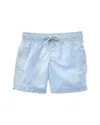 Endless Summer Solid Volley Swim Short In Blue