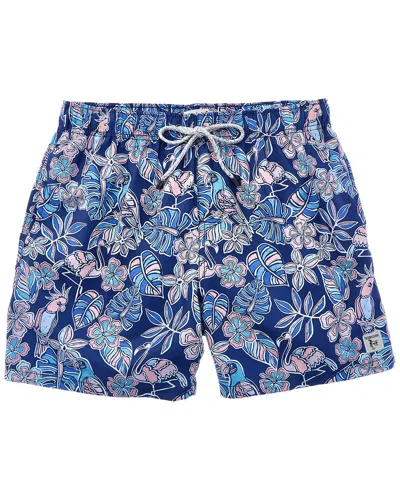 Endless Summer Volley Swim Short In Blue