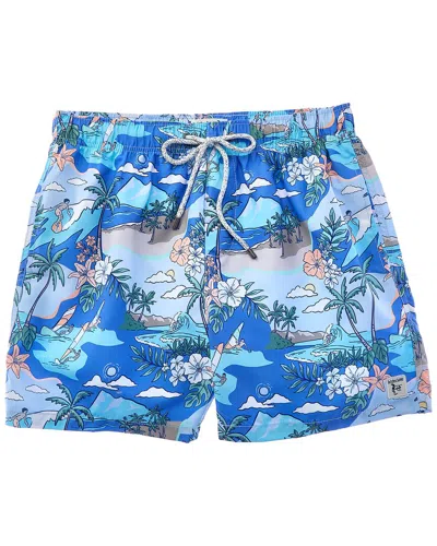 Endless Summer Volley Swim Short In Blue
