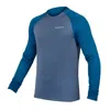 Shop Endura Inc Men's Singletrack Fleece Jersey Top In Ensign Blue In Multi