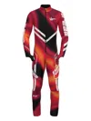 Energia Pura Flame-print Racing Jumpsuit In Red