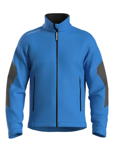 Energia Pura Kids' High-neck Panelled Ski Jacket In Blue