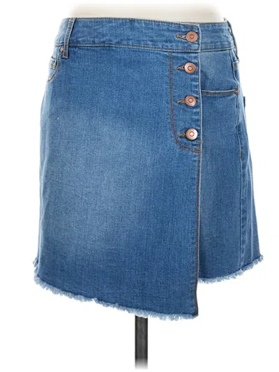 Pre-owned Energie Denim Skirt In Blue