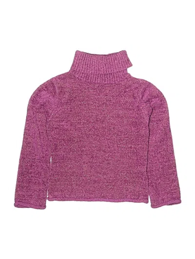 Pre-owned Energie Kids' Turtleneck Sweater In Purple