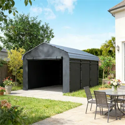 Enersans Car Shed Side Wall Panel, Replace Side Wall Cover, Dark Gray (only Replace Car Shed Side Wall)