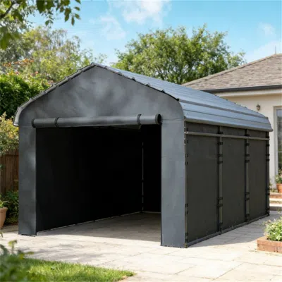 Enersans Car Shed Side Wall Panel, Replace Side Wall Cover, Dark Gray (only Replace Car Shed Side Wall)