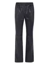 Enes Croc-embossed Pants In Blue