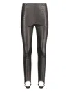 Enes Crocodile-effect Split-hem Leggings In Gray