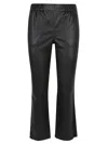 Enes Leather Trousers In Black