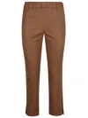 Enes Leather Trousers In Camel