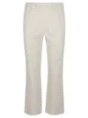 Enes Leather Trousers In White