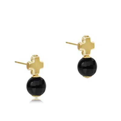 Enewton Signature Cross Stud In Gold