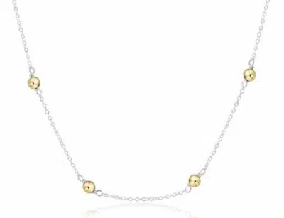 Enewton Simplicity Chain 17" Choker Necklace In Silver In Gold