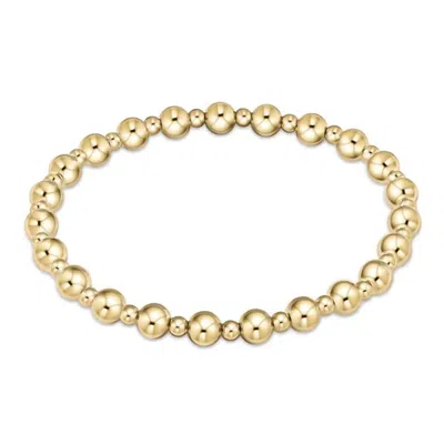 Enewton Women's Classic Grateful Pattern Bead Bracelet In Gold