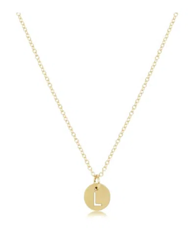 Enewton Women's Respect Small Gold Disc Necklace - L