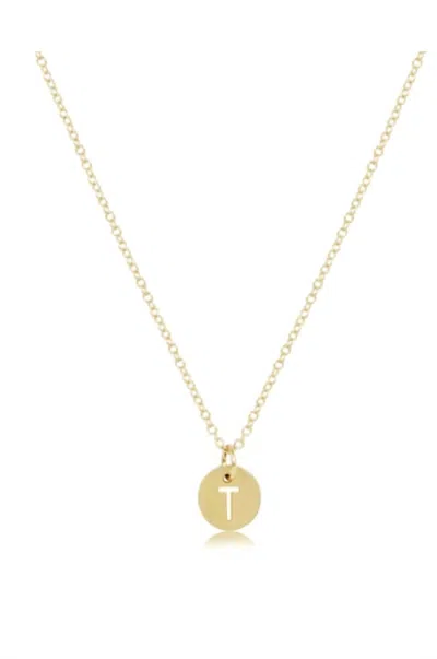 Enewton Women's Respect Small Gold Disc Necklace - T