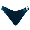 Enez Swim Women's Seylah Bottom Cheeky - Blue Velvet In Blue