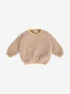 Enfant By 7am 7am Enfant Baby Fuzzy Boxy Sweater In Sand