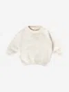 Enfant By 7am 7am Enfant Baby Fuzzy Boxy Sweater In White
