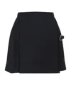 Enfants Riches Deprimes Pleated Buckle-fastening Mini Skirt In Black